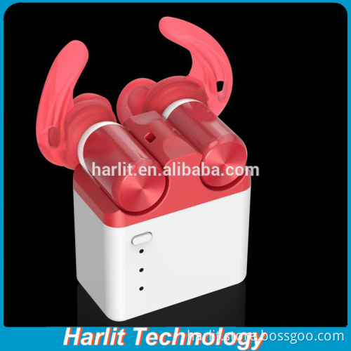 True Wireless Stereo Bluetooth 4.2 Headphones With Charging Box Cordless Earphones Sweatproof In-Ear Headset with Mic For iPhone